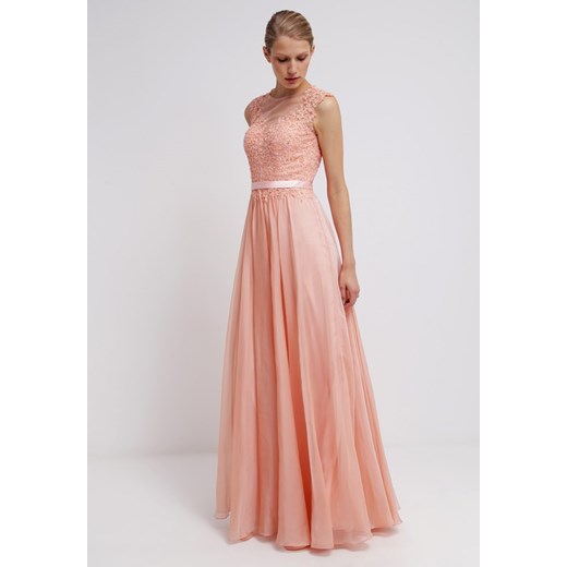 Luxuar Fashion Suknia balowa apricot zalando pomaranczowy bez wzorów/nadruków