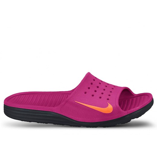 Klapki Wmns Nike Solarsoft Slide 385750-684 różowe nstyle-pl rozowy jesień