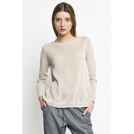 Sweter - Medicine - Sweter Linen answear-com bezowy zima