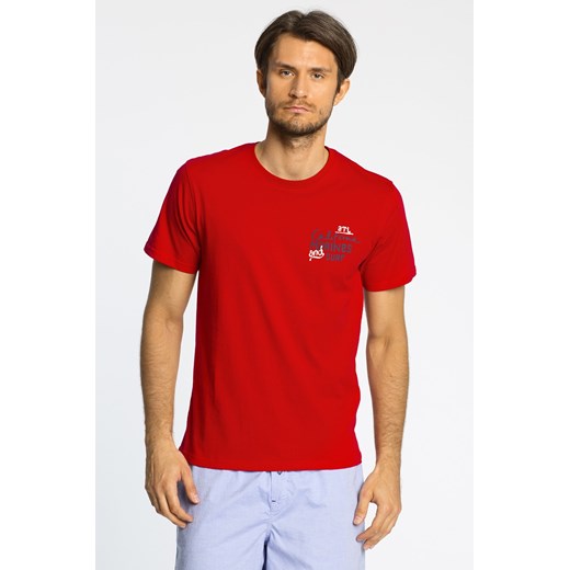 Atlantic - T-shirt MVC answear-com czerwony nadruk