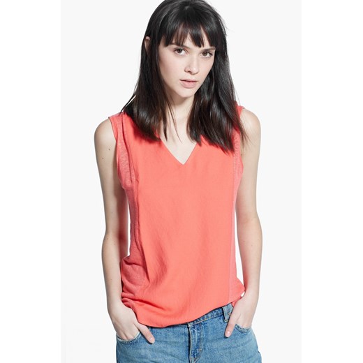 Koszulka - Mango - Top ANITA answear-com rozowy lato