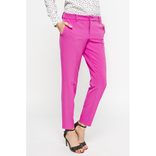 Spodnie damskie - Vero Moda - Spodnie Globe answear-com rozowy wiosna