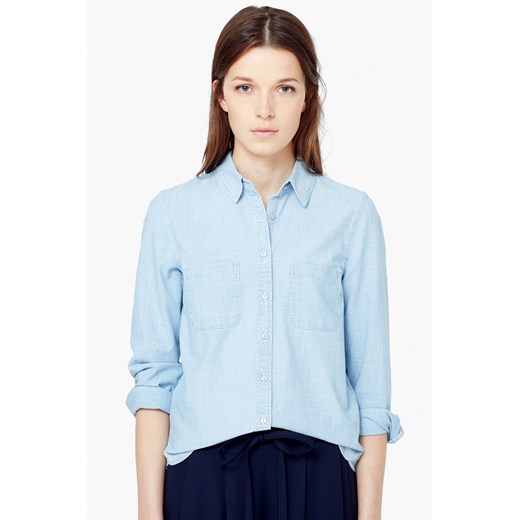 Bluzki i koszule - Mango - Koszula Renata answear-com niebieski denim