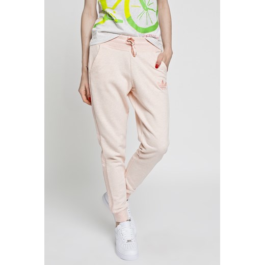 Spodnie damskie - adidas Originals - Spodnie Slim Trackpant answear-com bezowy wiosna