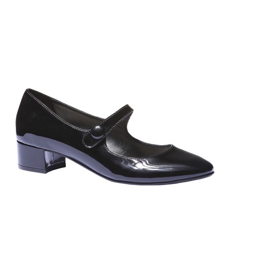 Lakierowane buty typu Mary Jane bata-pl czarny Czółenka klasyczne