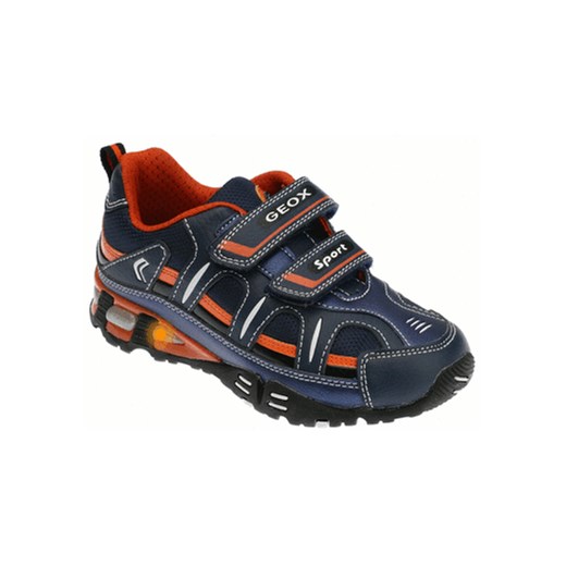 GEOX ECLIPSE ODDYCHAJĄCE BUTY ZE ŚWIATEŁKAMI bambineo szary