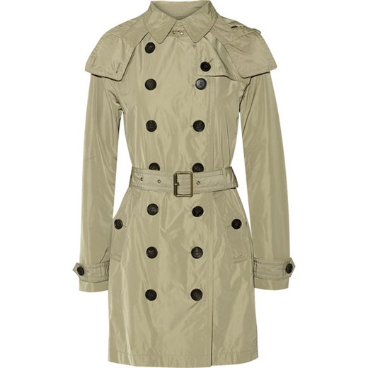 Balmoral Packaway hooded shell trench coat net-a-porter szary trencze