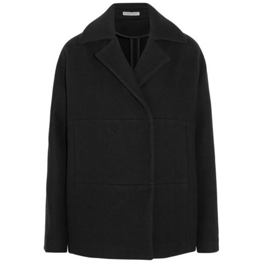 Wool and cashmere-blend coat net-a-porter czarny 