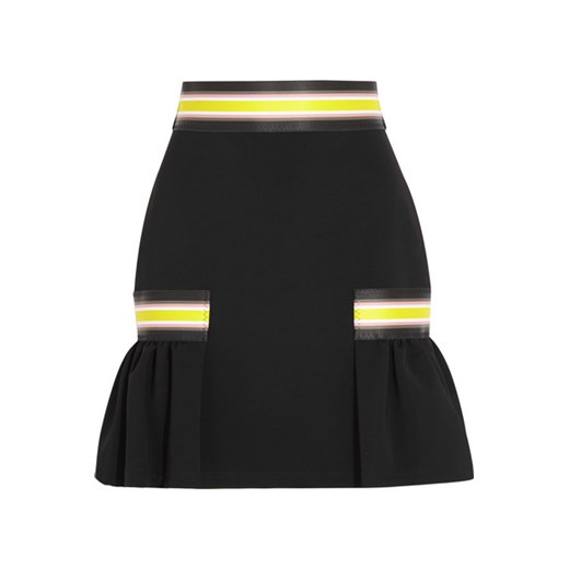 Striped stretch-jersey mini skirt  net-a-porter czarny lato