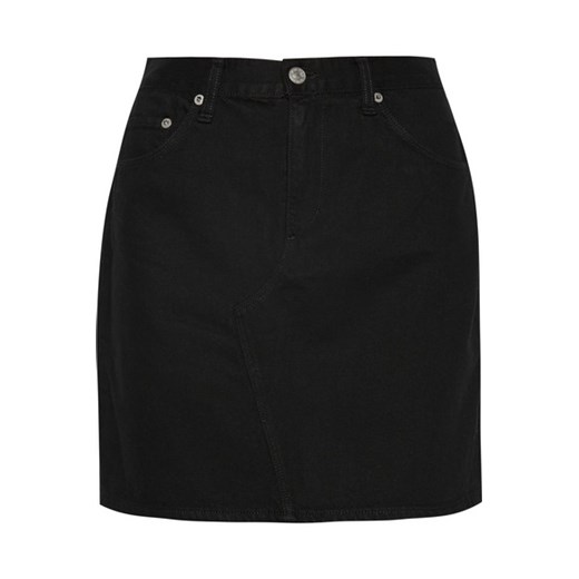 Denim mini skirt net-a-porter czarny lato
