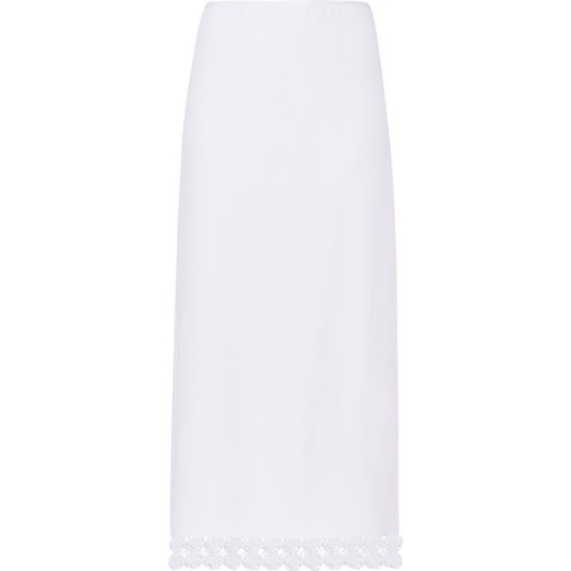 Lace-trimmed crepe skirt net-a-porter  koronka