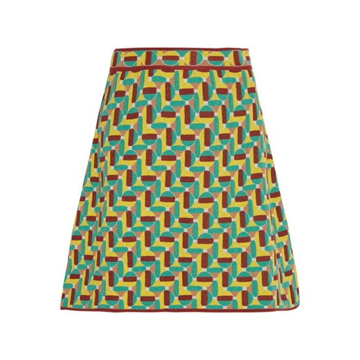 Jacquard-knit cotton-blend mini skirt net-a-porter szary bawełna