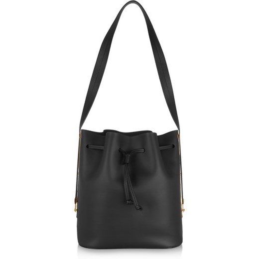 Extendable matte-leather bucket bag net-a-porter bialy 