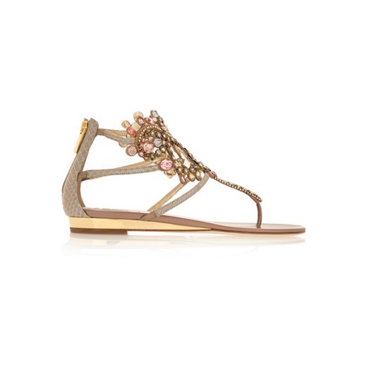 Crystal-embellished metallic ayers wedge sandals net-a-porter bialy 