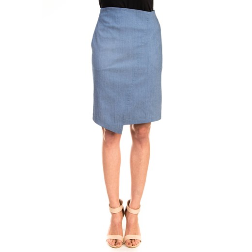 Jeansowa spódnica bialcon-pl niebieski casual