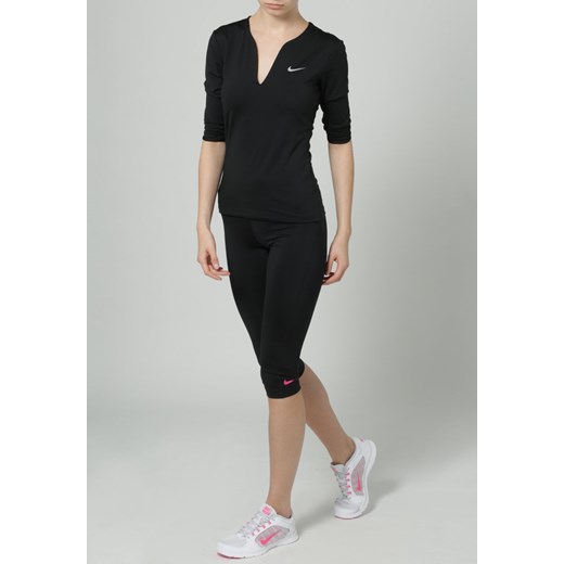 Nike Performance PRO Rajstopy black/vivid pink zalando czarny elastan