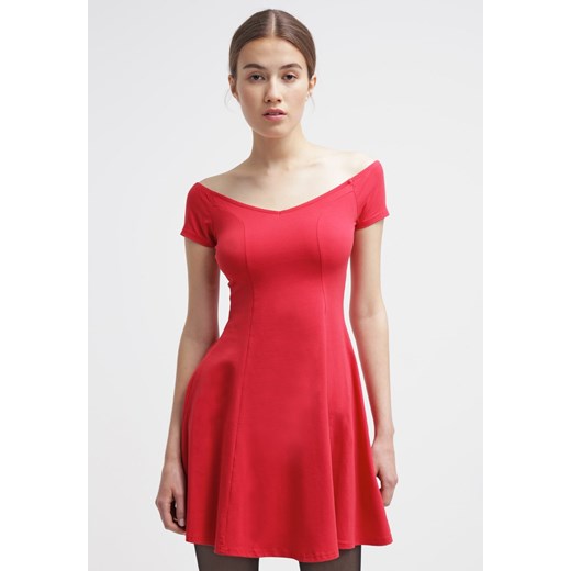 New Look Sukienka z dżerseju red zalando czerwony casual
