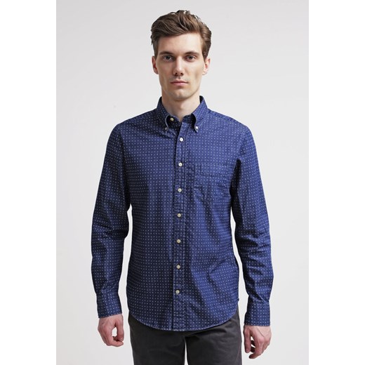 Gant MANHATTAN FITTED Koszula indigo zalando granatowy casual