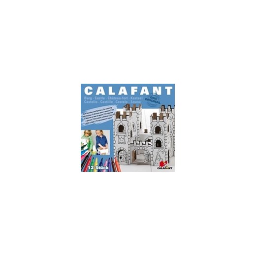 Smoczy zamek z kartonu Calafant karibooshop-com niebieski z zamkiem