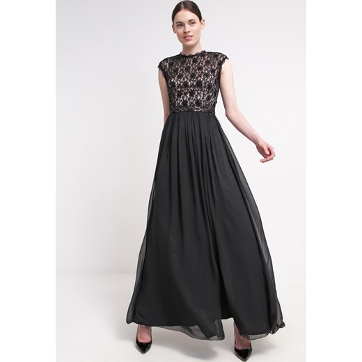 Unique Suknia balowa black powder zalando czarny bez wzorów/nadruków