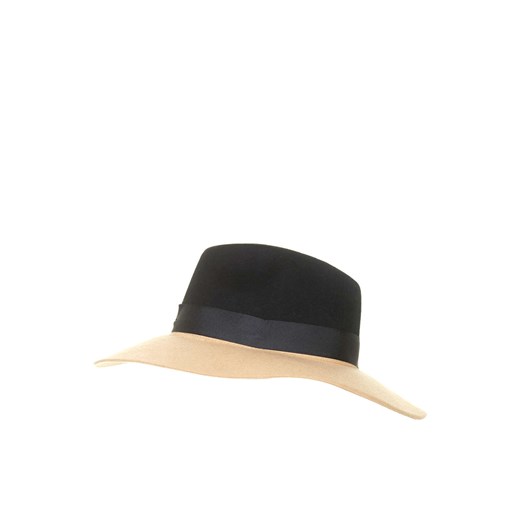 Two-Tone Fedora Hat topshop czarny 