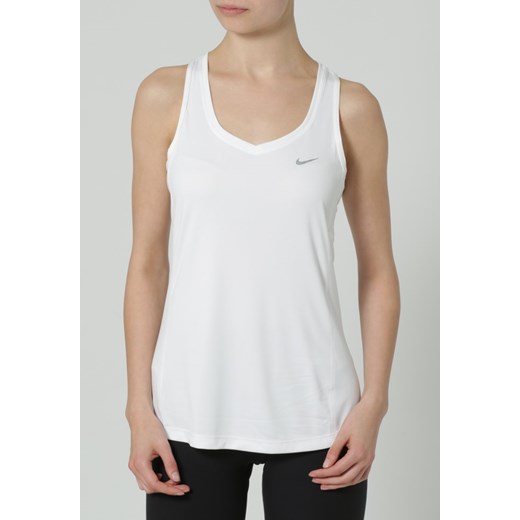 Nike Performance MILER Top white zalando szary poliester