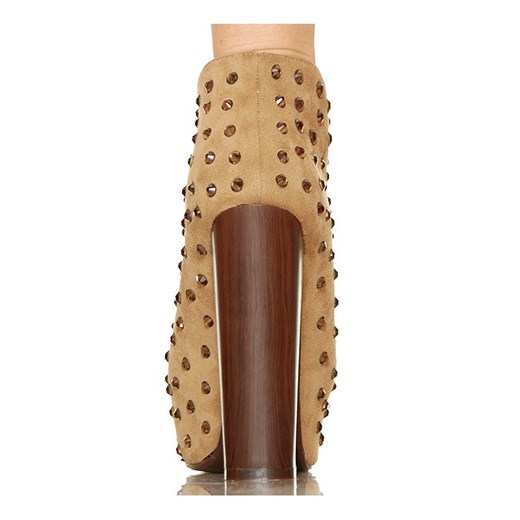 Ciemno Beżowe Lity - Złote Cyrkonie buu-pl brazowy złota