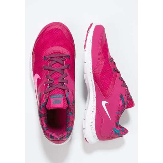 Nike Performance FLEX TRAINER 5  Obuwie treningowe sport fuchsia/white/teal/vivid pink zalando rozowy jesień