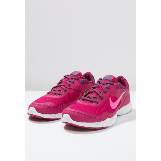 Nike Performance FLEX TRAINER 5  Obuwie treningowe sport fuchsia/white/teal/vivid pink zalando rozowy lato