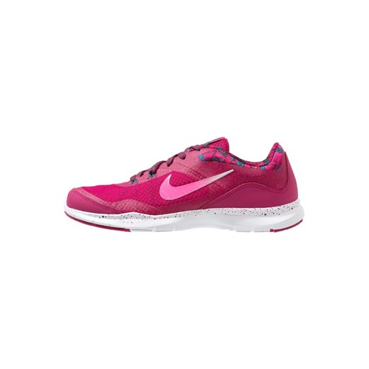 Nike Performance FLEX TRAINER 5  Obuwie treningowe sport fuchsia/white/teal/vivid pink zalando czerwony fitness