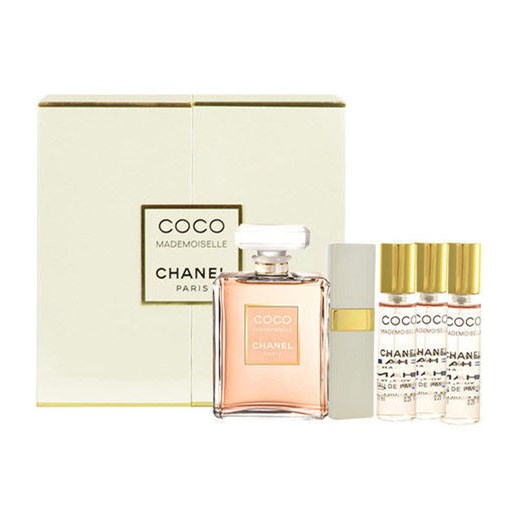 Chanel Coco Mademoiselle W Zestaw perfum Edp 50ml + 7,5ml Edp z możliwością napełnienia + 3x7,5ml Wkład e-glamour bezowy
