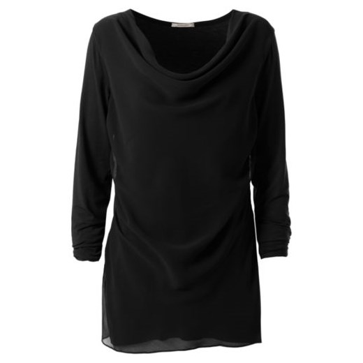 Long-Sleeve Cowl-Neck Top Intimissimi czarny Topy dziewczęce