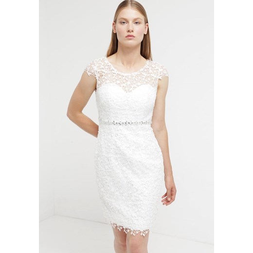 Luxuar Fashion Sukienka koktajlowa ivory zalando bialy klasyczny