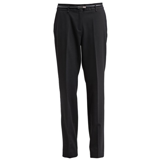 Esprit Collection Spodnie materiałowe black zalando czarny bez wzorów/nadruków