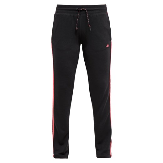 adidas Performance ESSENTIALS Spodnie treningowe black/flash red zalando czarny długie