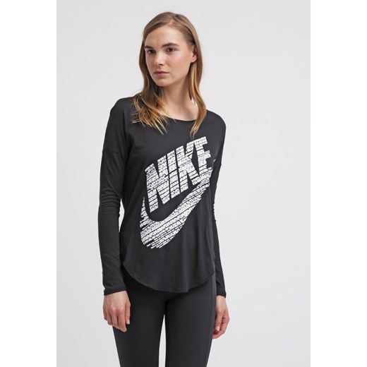 Nike Sportswear NIKE SIGNAL Bluzka z długim rękawem black zalando  Bluzki sportowe