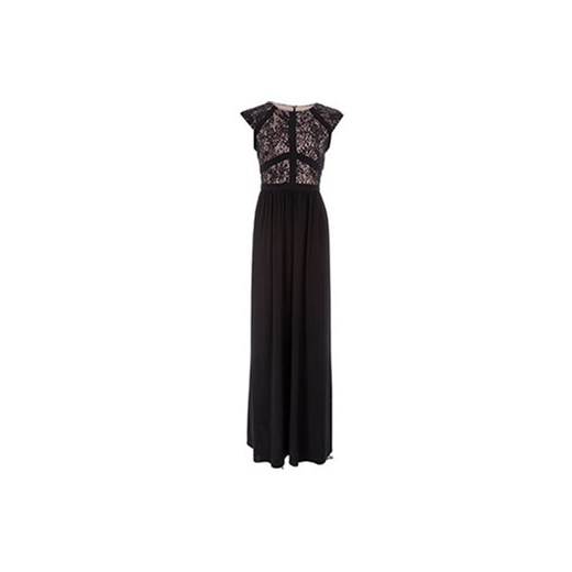 Black Lace Panel Gown tkmaxx czarny koronka