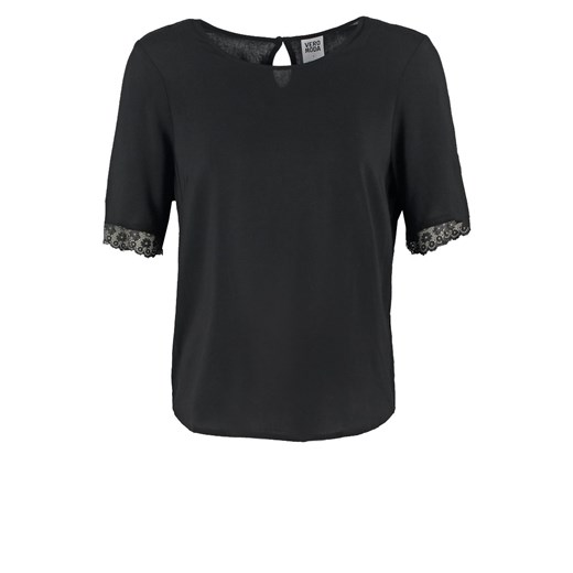 Vero Moda VMLINA Bluzka black zalando czarny bez wzorów/nadruków