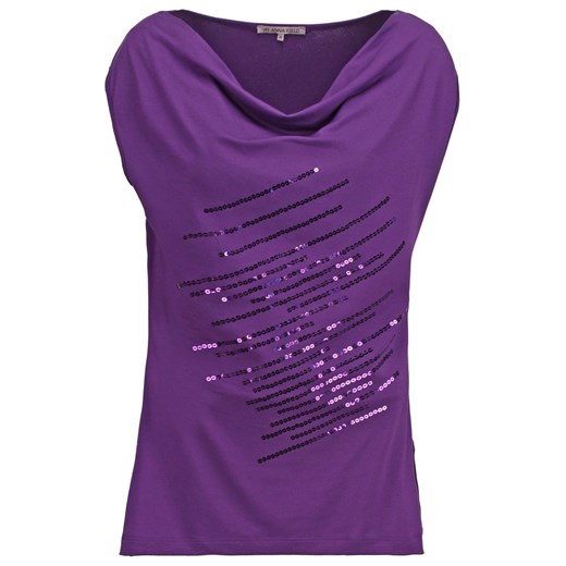 Anna Field Tshirt z nadrukiem purple zalando fioletowy bez wzorów/nadruków