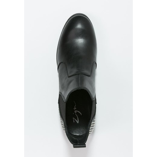 Zign Ankle boot black zalando czarny bez wzorów/nadruków