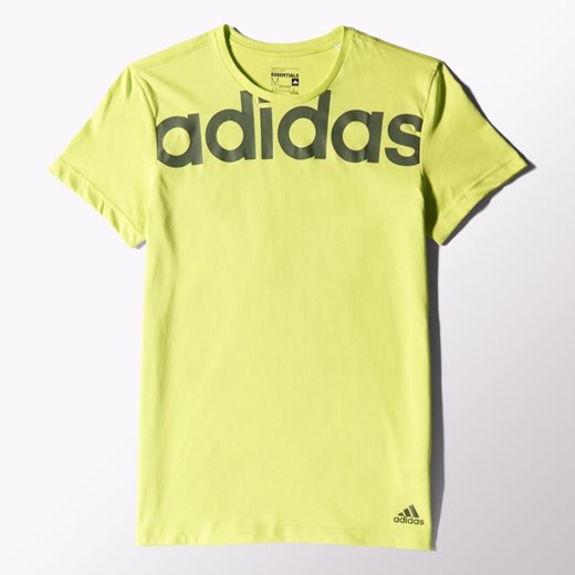 Koszulka adidas Lin Tee M S21284 hurtowniasportowa-net zolty bawełna