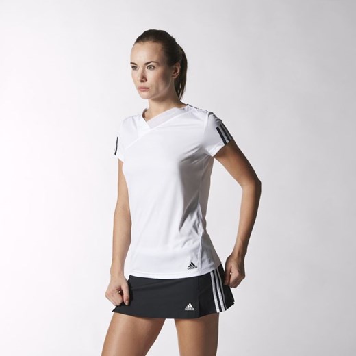 Koszulka tenisowa adidas Response Tee W S15778 hurtowniasportowa-net bialy paski
