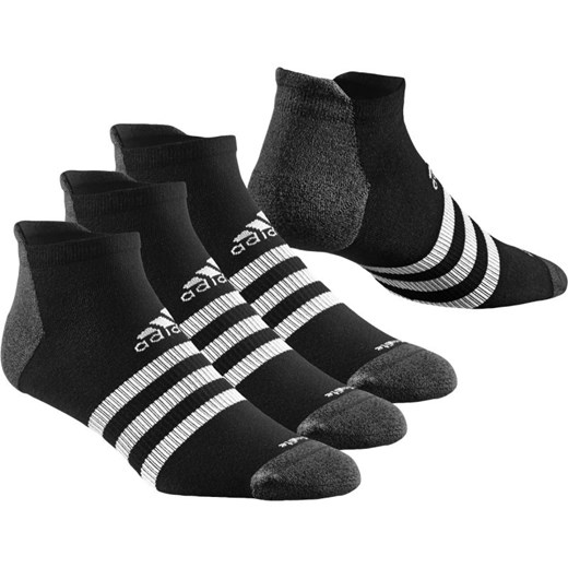 Skarpety adidas Climalite 3-Stripes Thin-Cushioned 3 pak S24631 hurtowniasportowa-net czarny elastan