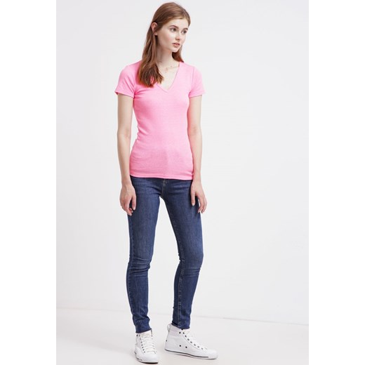 GAP NEW MOD Tshirt basic neon double pink zalando rozowy Bluzki z krótkim rękawem