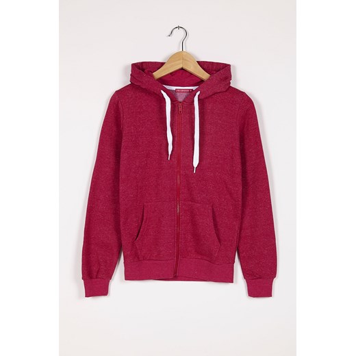 Sweatshirt with hood and zip terranova czerwony kaptur