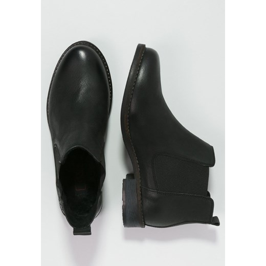 s.Oliver Ankle boot black zalando czarny bez wzorów/nadruków