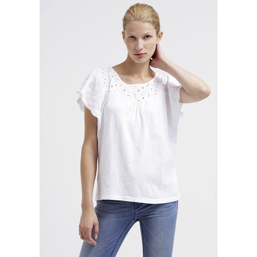 Esprit Tshirt z nadrukiem white zalando bialy Bluzki bawełniane