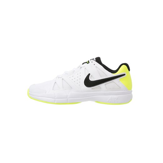 Nike Performance AIR VAPOR ADVANTAGE Obuwie do tenisa Multicourt white/black/volt zalando bialy Buty do biegania męskie