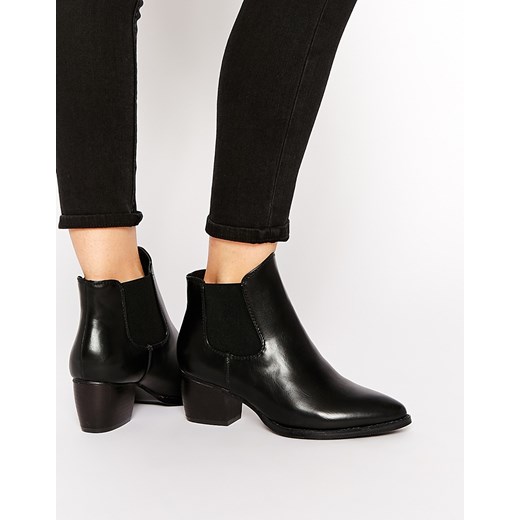 Truffle Collection Thea Heeled Chelsea Boots - Black pu asos czarny 