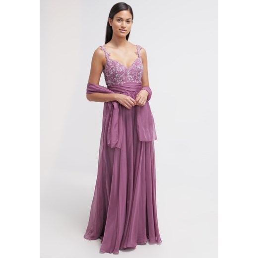Luxuar Fashion Suknia balowa rougé zalando fioletowy bez wzorów/nadruków